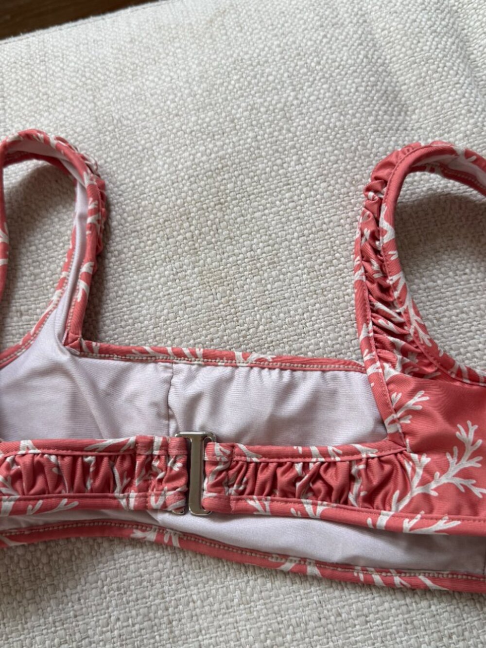 Ricki Beach Club Bikini Top & Bottom-Coral - Picture 7 of 8